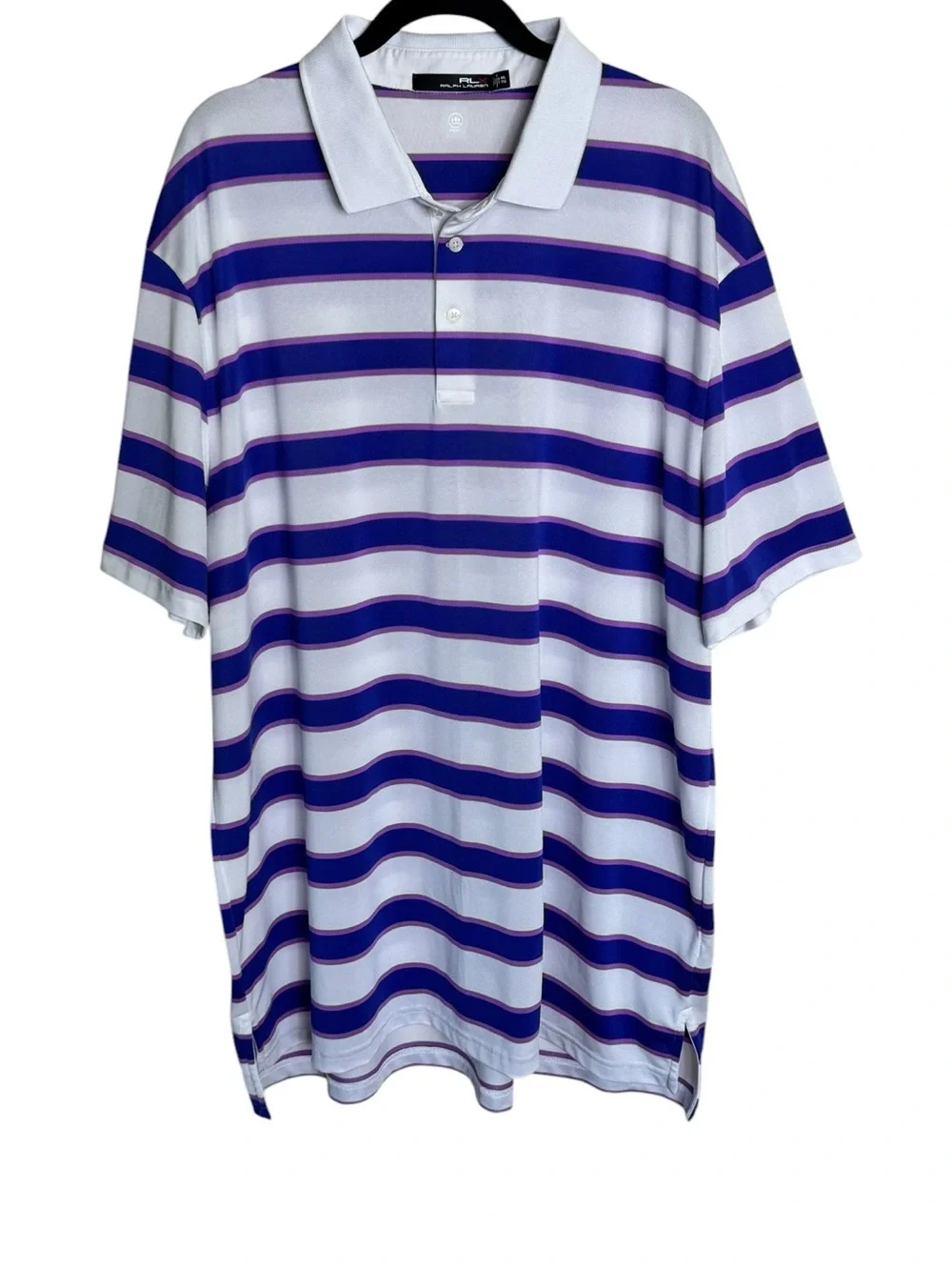 RLX Ralph Lauren Striped Polo mens size XXL performance short sleeve classic